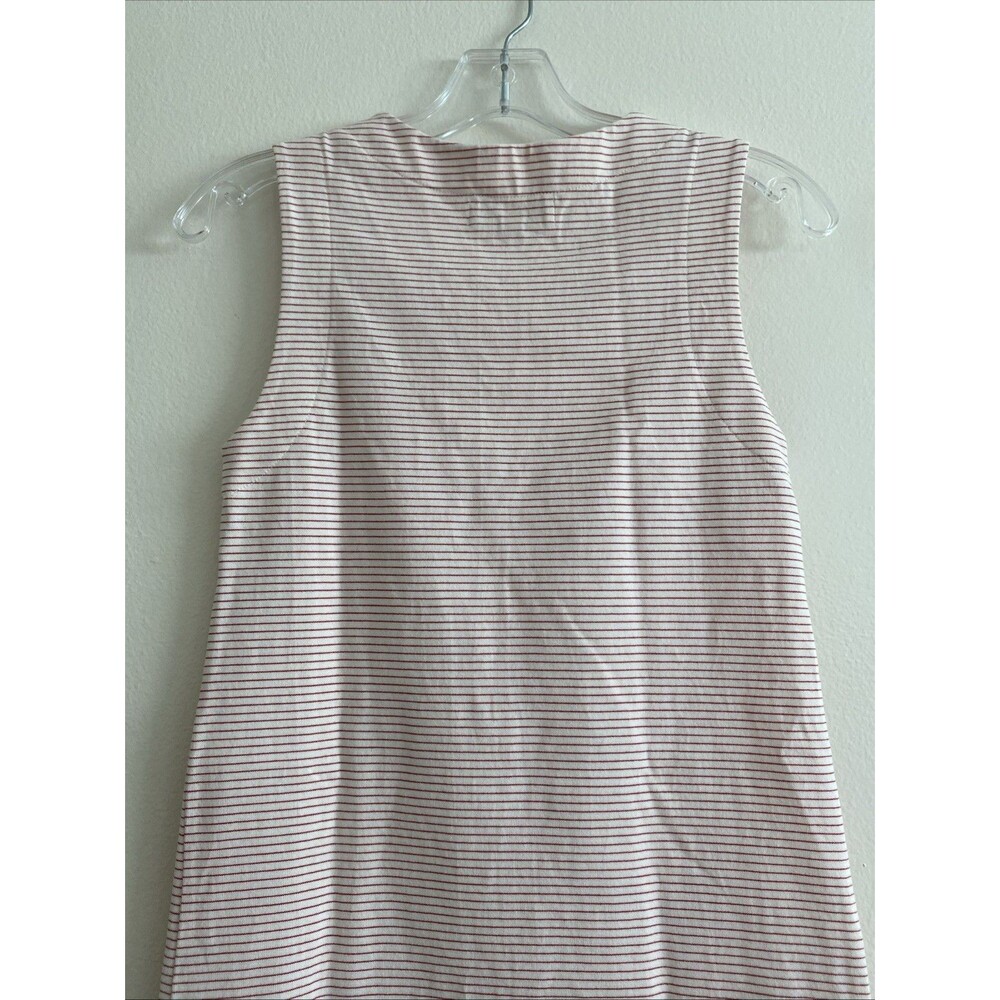 Banana Republic Sheath Dress Women's Size Petite XXS White Red Striped Knit - Picture 10 of 11